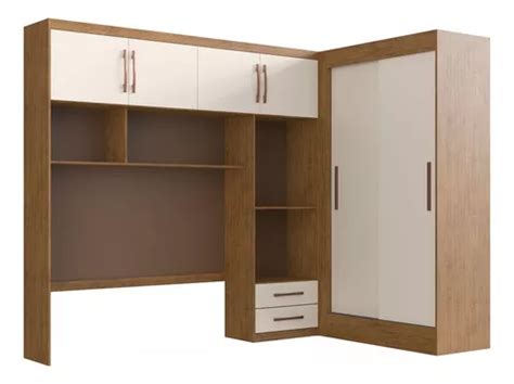 Guarda Roupa Casal Modulado Berlim 6 Portas 4 Gavetas Off Cor Bege