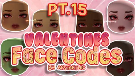 Brookhaven Face Codes Skintone Valentines Heart Bloxburg Berry