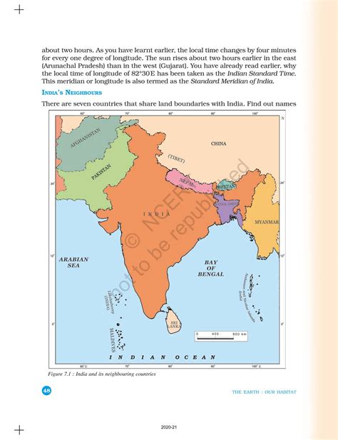 Our Country India Ncert Book Of Class 6 Geography The Earth Our Habitat