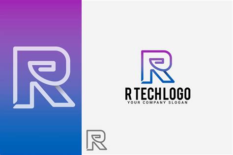 R tech logo (429636) | Logos | Design Bundles