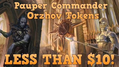 Orzhov Aristocrat Tokens Budget Pauper Commander Deck Profile Youtube