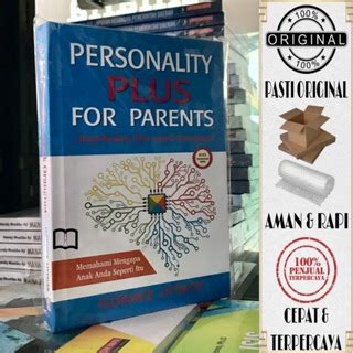 Jual Buku Personality Plus For Parents Kepribadian Plus Untuk Orang