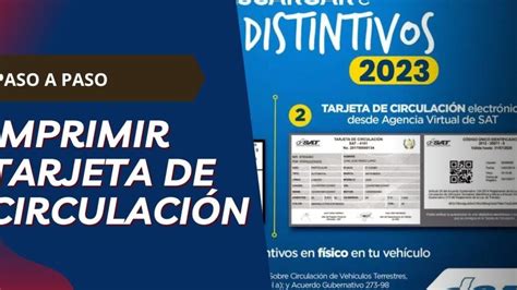 Guía Paso a Paso para Imprimir tu Tarjeta de Circulación en Guatemala