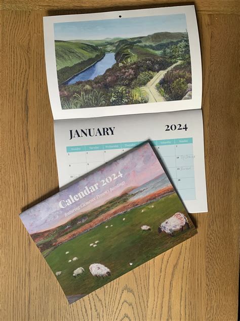 Irish Landscapes & Sheep Calendar 2024 A3 Size, 13 Prints of Calm ...