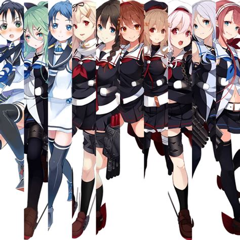 艦隊これくしょん 公式絵まとめ 駆逐艦 白露型 艦これ画像まとめブログ Kantai Collection Collection