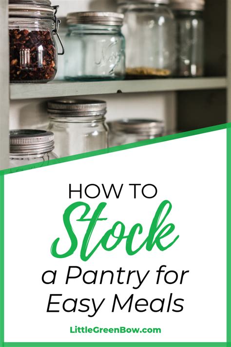 How To Stock A Pantry For Easy Meals Wannabe Clutter Free