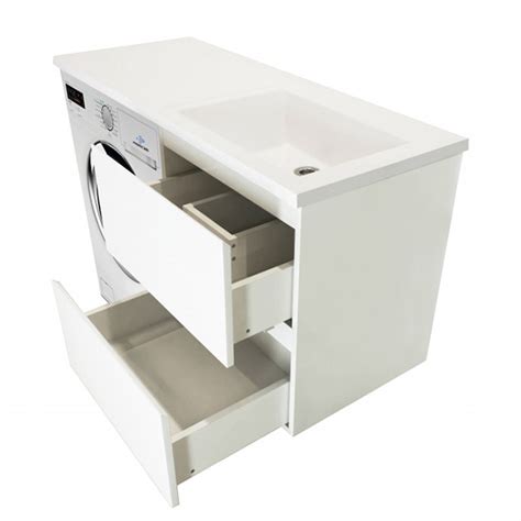 Тумба с раковиной под стиральную машину ЭСТЕТ Dallas Luxe-110 ФР ...
