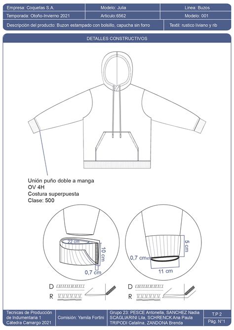 Buzo Producci N Y Fichas T Cnicas Tpi Fadu Uba Behance