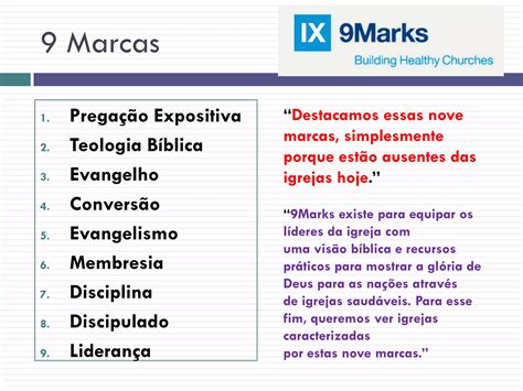 Marcas De Uma Igreja Saud Vel Aula Pdf