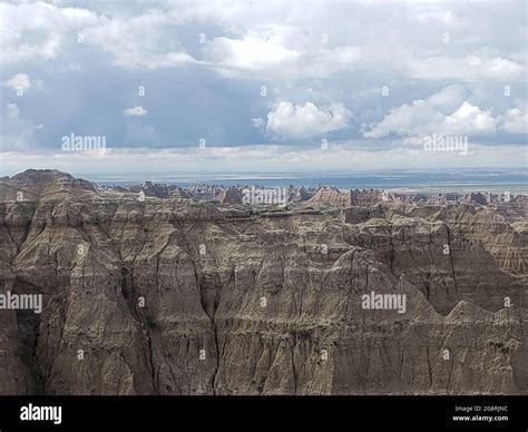 Pinnacles Overlook Badlands National Park South Dakota Stock Photo