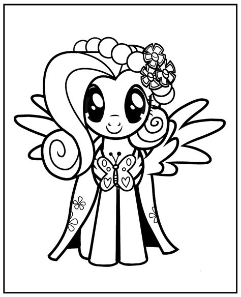 62 Fluttershy Coloring Pages