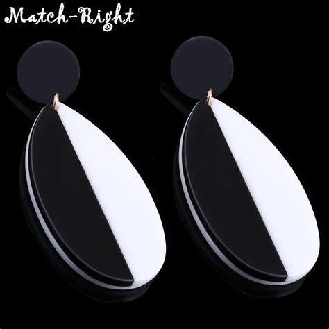 Match Right Trendy Earrings For Womenhanginglongbigkoreanstatementyinyangdrop Earrings