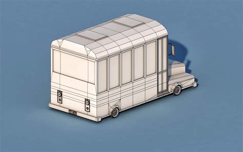 Cartoon School Bus 3d Model By Tollaru