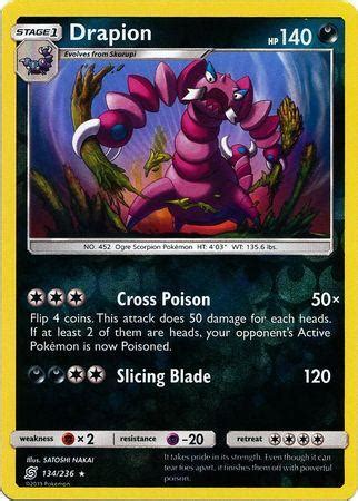 ESP Drapion 134 236 Rare Reverse Holo Playset