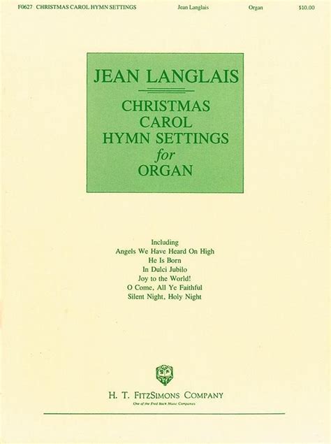 Christmas Carol Hymn Settings For Organ Advent Kerst Bladmuziek