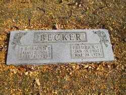 Frederick Charles Matthias Fred Becker Find A Grave