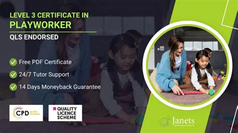 Online Level 3 Certificate In Playworker QLS Endorsed Course Reed Co Uk