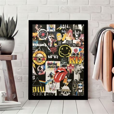 Quadro Decorativo Logos Bandas Rock N Roll Elo