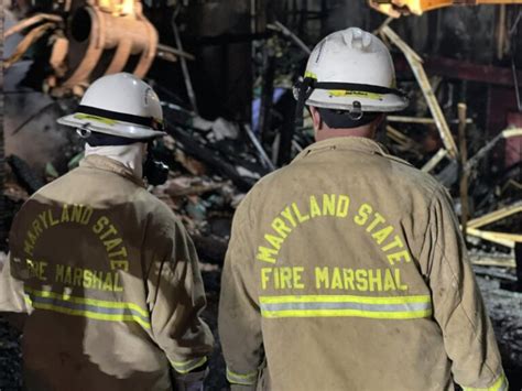 Office Of The Maryland State Fire Marshal Celebrates 130th Anniversary As The Nation S Oldest