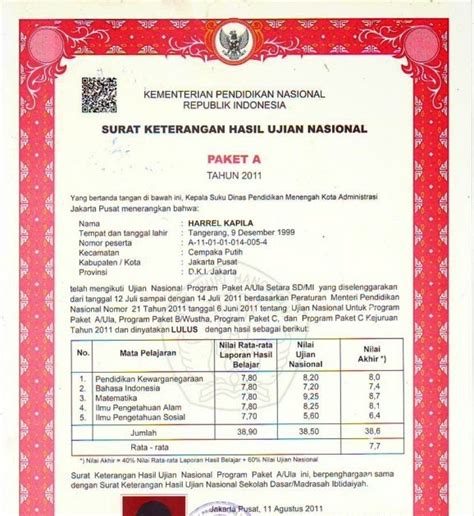 Contoh Ijazah Paket C 2020 53 Koleksi Gambar