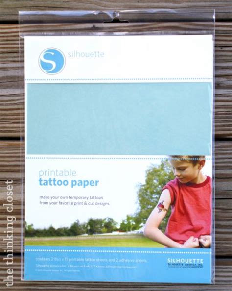 Silhouette Temporary Tattoo Paper Themagictouch De Worksheets Library