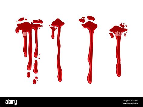 Blood Splashes Vector Set Stock Vector Image And Art Alamy