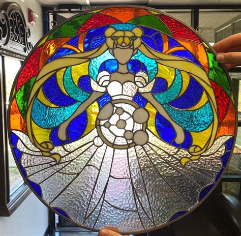 Awesome Sailor Moon Stained Glass Window Panel Hangings Etsy Canada