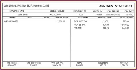 Excel Pay Stub Template Download - Template 1 : Resume Examples #djVaJBGb2J