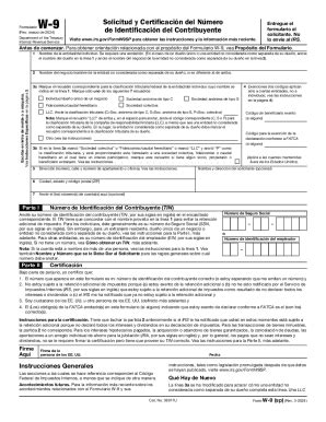 2024 Con Los Campos En Blanco IRS W 9 SP El Formulario Se Puede