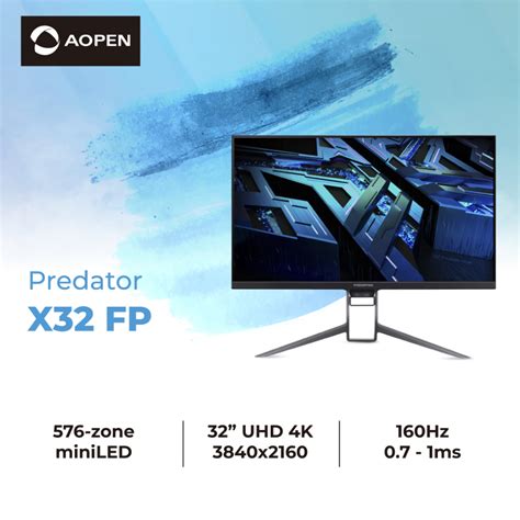 Acer Predator X Fp Inch Ips K Uhd Hz Ms Frame Slim Flat