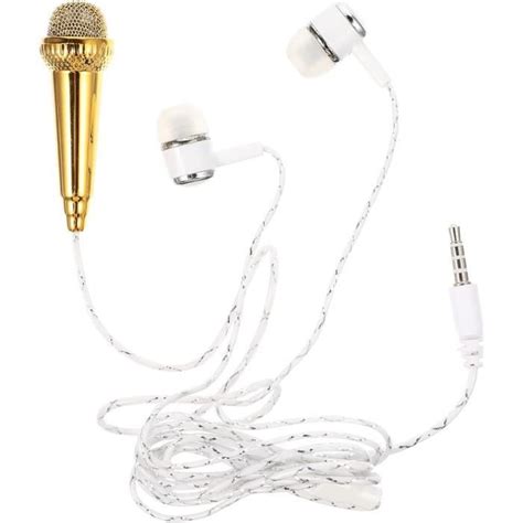 Micro Pour Smartphone Mini Microphone Petit Microphone Avec Couteurs