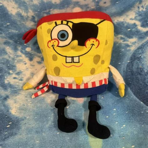 SPONGEBOB SQUAREPANTS PIRATE Eye Patch Plush Soft Toy Toy 11