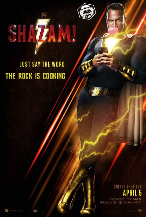 Shazam The Rock Black Adam Poster by Bryanzap on DeviantArt