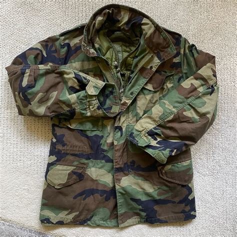 Vintage 80s Small Regular M65 Field Jacket Camouflage Gem