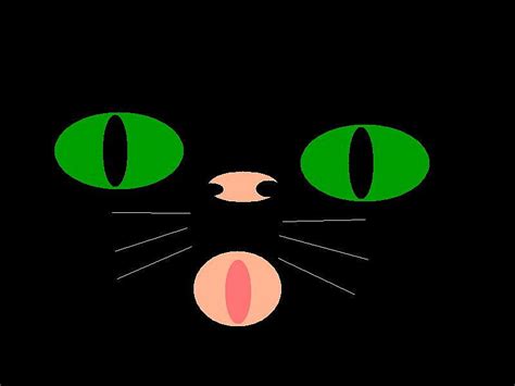 Free Download Meowing Cat Nose Mouth Black Cat Eyes Hd