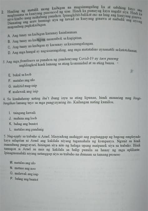 Gawain D Panuto Basahin Ang Mga Sitwasyong Nasa Ibaba Na Nangyayari