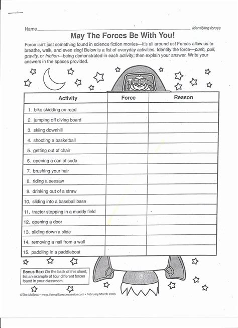 Force And Motion Printable Worksheets Elegant Force And Motion Printable Worksheets Gravity