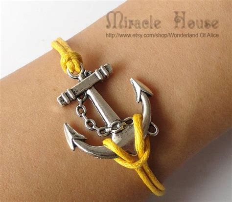 Anchorantique Silver Anchor Braceletanchor By Wonderlandofalice