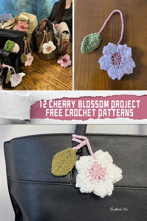 12 Cherry Blossom Project Crochet Patterns FREE IGOODideas