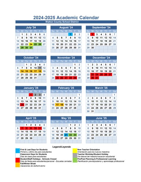 Walton County Florida 2025 School Calendar Alia Louise