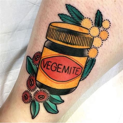 Vegemite Tattoo by Miss Quartz at The Grand Illusion Tattoos, Melbourne ...