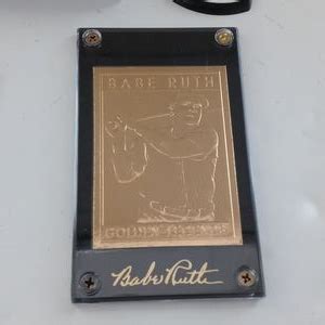 Golden Legend Other Golden Legends Of Baseball Babe Ruth Gold