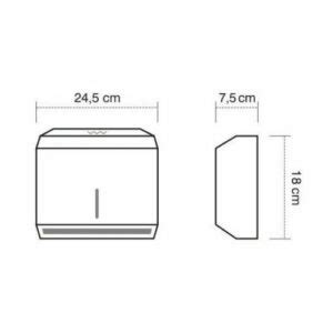 Dispenser para papel higiénico intercalado plástico Liberzi