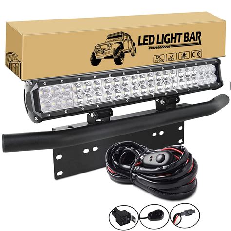 Buy Willpower W Inch Led Light Bar Inch License Plate Holder