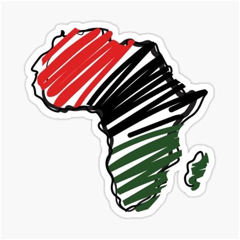 Pan African Flag Sticker For Sale By Khalilybear Redbubble