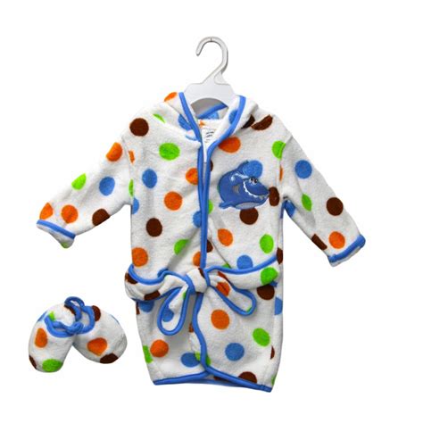 Baby Fleece Gown And Slipper Set Blue Shark Shop Today Get It