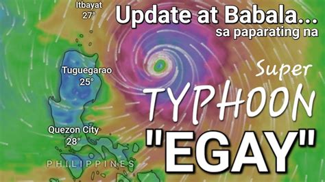 Typhoon Egay Update At Babala Youtube