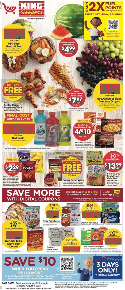 King Soopers Weekly Ad Aug Weeklyads