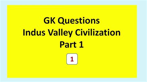 Indus Valley Civilization Gk Questions In English Gk Quiz Questions For Ssc Cgl Chsl Rrb