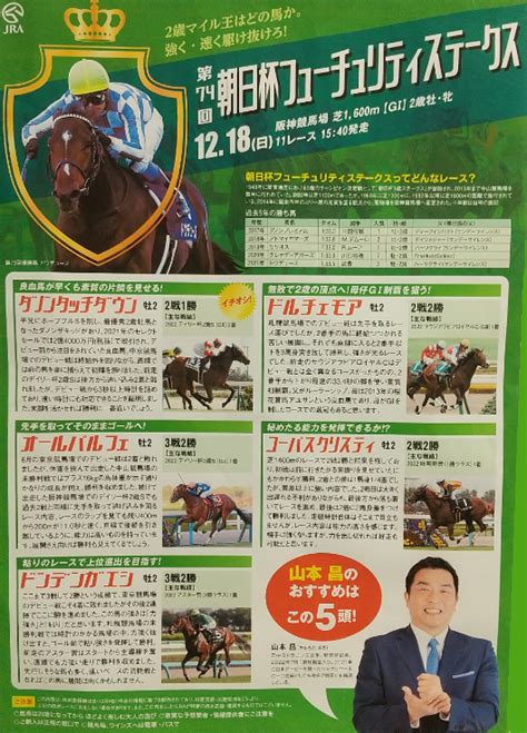 朝日杯フューチュリティステークス2022 ポスター＆レープロ Jra競馬サイン読み＜g1＞